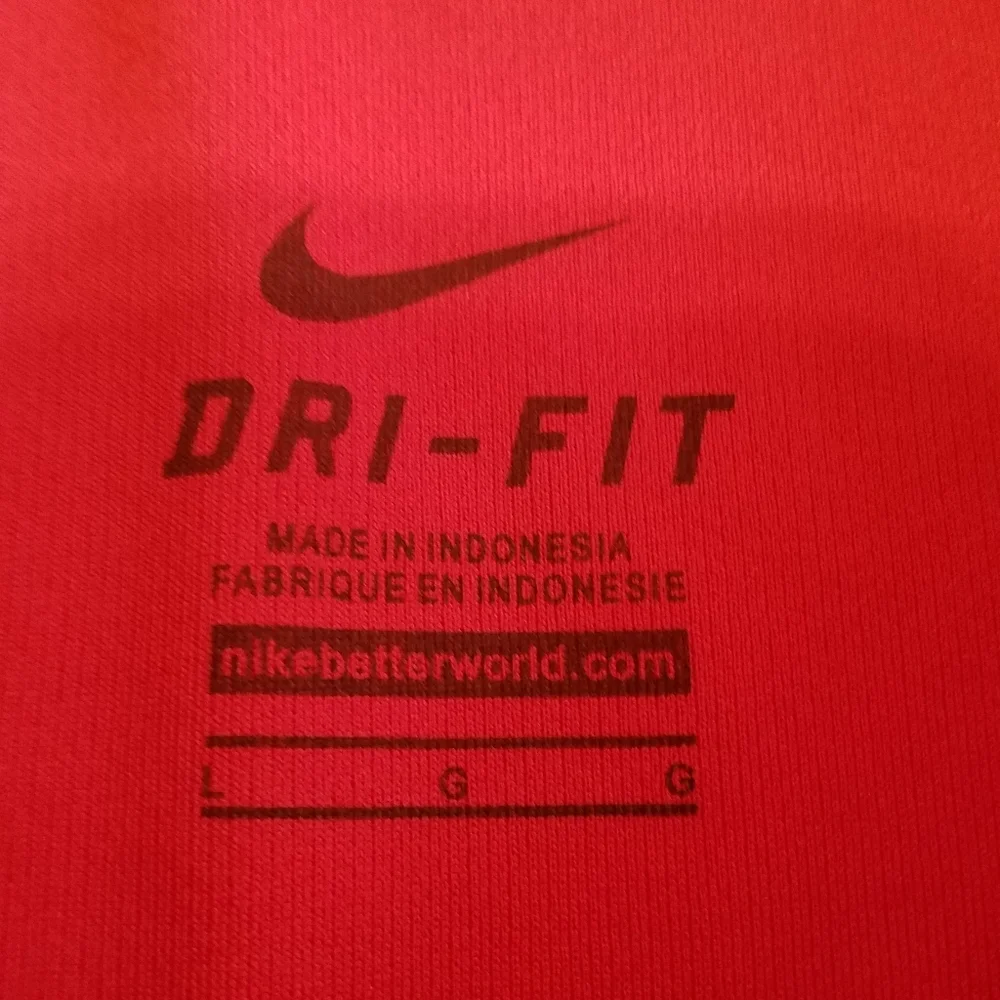 Nike Dri Fit Large Mens Red Short sleeve shirt